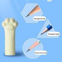 BANUCHE 10pcs Cat Paw Cartoon Pencil Toppers, Pencil Cap Protectors, Durable And Comfortable Top Design, Pencil Cap Style
