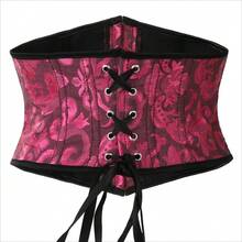 女式复古提花束腰带，瘦身束腰带，万圣节服装