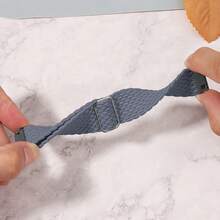Stretchy Nylon Solo Loop Compatible With Samsung Galaxy Watch 7 6 5 4 3 2 1 40mm 44mm,Compatible With Huawei Watch Galaxy Watch 5 Pro Band 45mm/Watch 6 4 Classic Band 42mm 46mm 43mm 47mm/Active 2 Men Women,Soft Nylon Elastic Braided Strap For 20MM 22MM As A Gift For Students Returning To School - Blue Gray - View 3