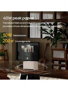 PHILIPS TAS6500 高品質復古藍牙音響 大音量電腦音響 客廳桌面音響家用擺飾 白色 - 白色 - 查看 4