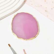 Resin Nail Art Palette, Nail Polish Palette Nail Painting Mixed Color Palette Gilded Edge Nail Art Color Mixing Tray DIY Nail Gel Makeup Display Board Pallet For Nail Art - 紫色 - 查看 10
