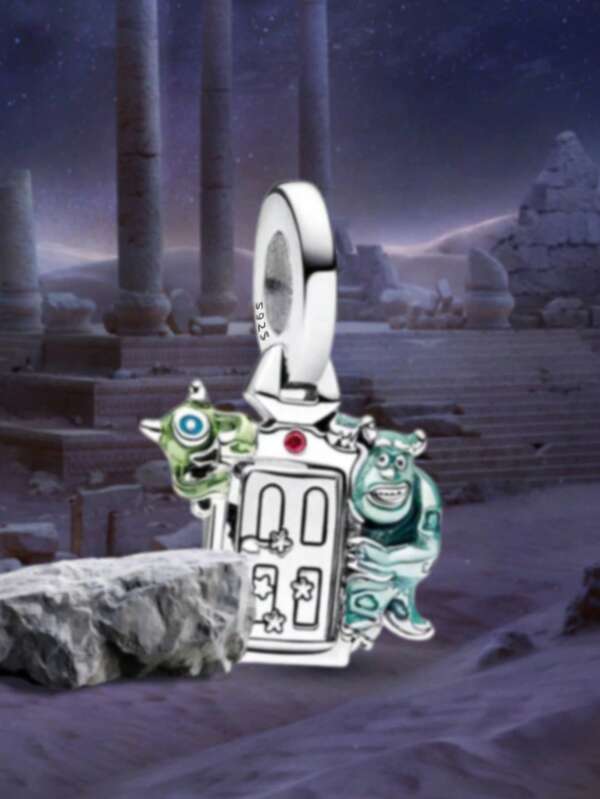 1Pc 925 Sterling Silver Cartoon Monster Beads For Women Bracelets Bangles DIY Jewelry Making Good For Parties Fine Jewellery