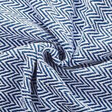 Americanflat Manta de algodón Suave y Transpirable de 50 x 60 Pulgadas para sofá Cama Silla Mantas Decorativas perfectas para el hogar Oficina o Uso al Aire última intervensión diseño de - Espinadepescadoazulyblanco - Ver 3