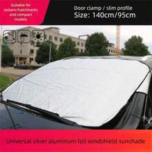 MangDong 1 Stück 2025 Neuer Winter Auto Windschutzscheiben Schneeabdeckung, Outdoor Auto Sonnenschutz im Sommer, einfache Installation, Oxford Tuch Windschutzscheiben Sonnenschutz, Ganzjährige Nutzung, windundurchlässig, schneedicht, UV-beständig, Auto Schneeabdeckung, Winter Windschutzscheiben Abdeckung, Frostschutz, Halbabdeckung Auto Sonnenschutz, Auto Winterschutzabdeckung, Auto Sonnenschutz, praktisch und bequem - Auto-Sonnenblende Schneeschutz - Übersicht 17