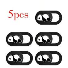 5 piezas de cubierta deslizante ultra para webcam - Pegatinas de privacidad de cámara de PVC, adecuadas para dispositivos en general, fáciles de aplicar, diseño elegante y sutil, a prueba de agua, a prueba de golpes, resistente a caídas, resistente a arañazos, antihuellas dactilares, cubierta completa