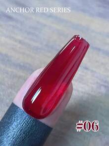 Miss Leia 1-9 15ml Autumn And Winter Nail Jelly Ankora Oxblood Red Glaze Gel Nail Polish Whitening Versatile Plasma Red Wine Red Ruby Red Nail Polish Popular Color Gel Varnish Beginner Nail Art UV LED Curing Can Soak Off Semi-Permanent Suitable For Beauty Salon Nail Salon Kit DIY Christmas Halloween Holiday Women's Gift Nail Art Suitable For All Seasons - 紅色 - 查看 15