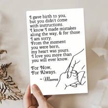 1pc Charming Greeting Cards For All Occasions - Perfect For Mother's Day, Valentine's, Birthdays & More - Includes Envelopes, Ideal For Sons & Daughters