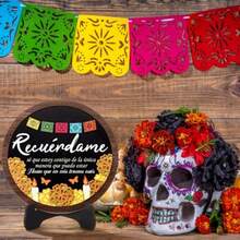Day Of The Dead Decorations Altar Dia De Los Muertos Wood Ofrenda De Muertos Decorations With Stand Remembrance Ply For Halloween Mexican Day Of The Dead Party Decor