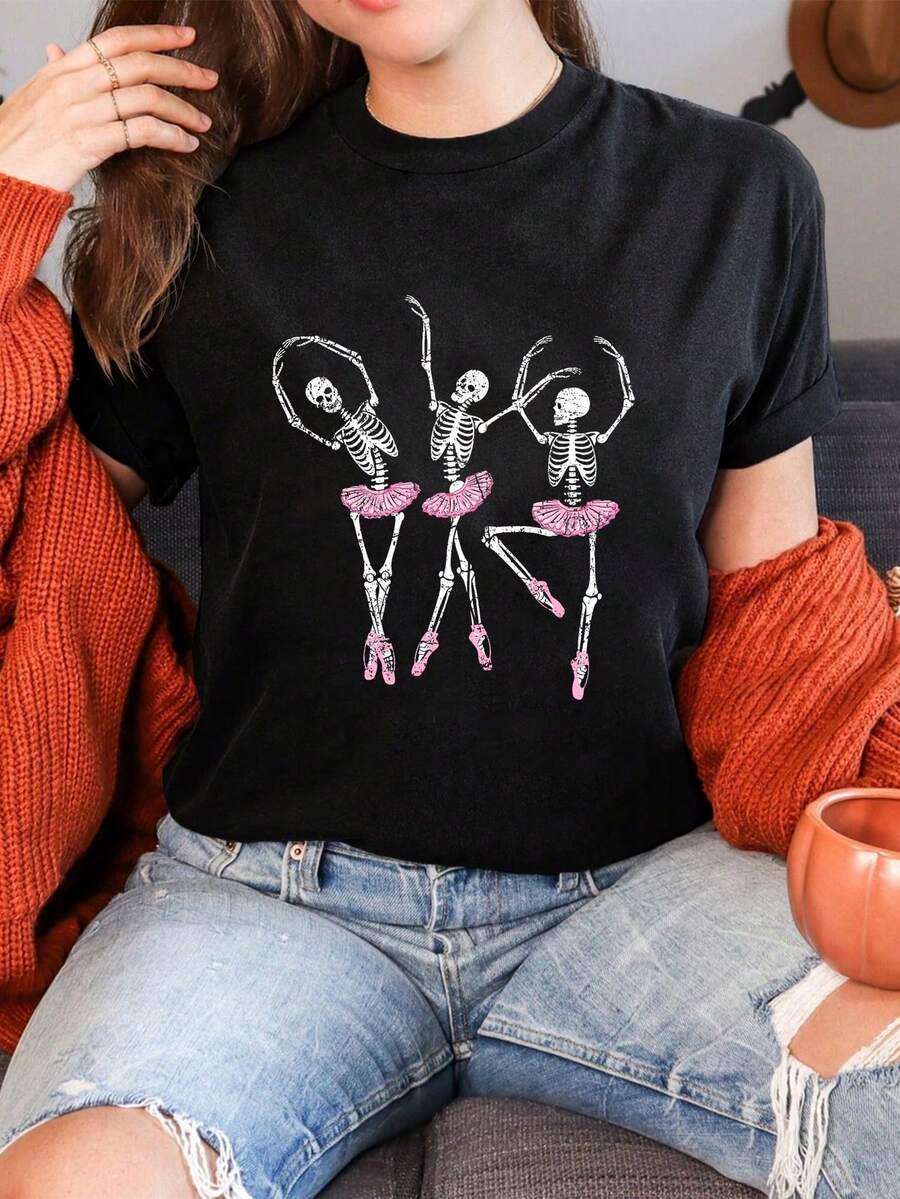 Women T-Shirts - Black - View 1
