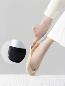 1/3 đôi tất dành cho phụ nữ đi làm và đi chơi với giày cao gót, tất thoáng khí trong suốt, tất đi thuyền dành cho phụ nữ không bị tuột khỏi gót chân và tất giúp giảm mỏi chân. Tất cỡ lớn - Nhiều màu - Xem 10