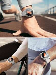 1 件玫瑰金/银色/黑色/粉色保护壳，适用于女款 Galaxy Watch 7/FE/6/5/4 系列 40mm 44mm/Watch 5 Pro 45 44mm/Watch6 43mm/Watch4 Classic 46mm，装饰性和保护性手表盖，带屏幕保护膜，智能手表的时尚配件 - 彩色 - 查看 10