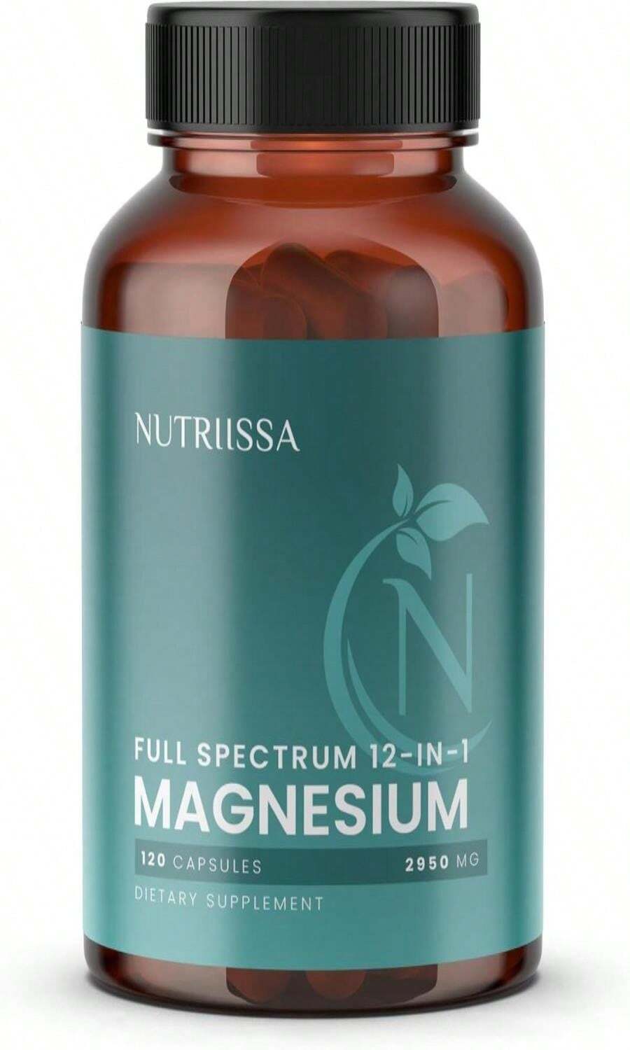 Nutriissa 12-In-1 Full-Spectrum Magnesium 2950 Mg – Elemental Magnesium ...