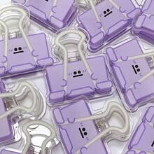 10pcs Colorful Cartoon Acrylic Clips, Office Supplies File Organizer, Creative Double-Sided Memo Holder, Fun File Organizer Clips, Cute Clips, Sticker Holder Clips, Christmas Holiday Gifts, Daily Storage Clips, Christmas Holiday Packaging Decor, Bag Sealing Clips