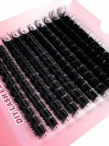 200D/160D/120D/100D/80D/60D Mink Lashes 200pcs/180pcs/160pcs/140pcs/120pcs Faux Mink False Eyelashes 8D Luxury Fluffy DIY Cluster Lashes - 12-20mm Mixed Length Eyelash Extension 0.07mm Russian D Curl Thick And Reusable Dramatic Lashes, Easy For Beginners, Suitable For Daily, Party, Stage, Night Out, Ideal Gift For Mother's Day, Easter, Valentine's Day, Music Festival, Christmas, Christmas Eve, Thanksgiving - D - 查看 5