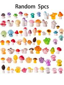 40/20 Stück Mini Pilze, kleine Harz Pilz Figuren in Großpackung für Miniatur Landschaft, Aquarium, Topfgarten, Heimdekoration, Partyfavors, Geschenke, Feste, Geburtstagsfeiern, versteckte Streiche im Büro und so weiter.