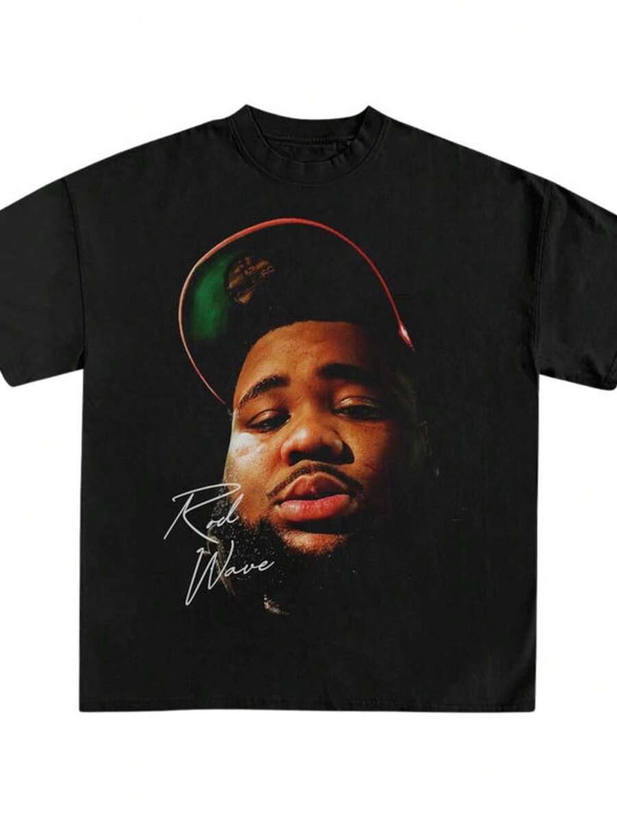 Shirt - Rapper T Shirt - Hip Hop Shirt Merch - Black - View 1