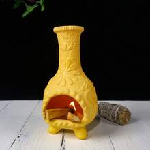 MOUGIGI Handmade Palo Santo Holder & Incense Cone Burner – Elegant Sage Smudging Tray For Spiritual , Energy Cleansing & Meditation. Perfect For Yoga, Aromatherapy & Thoughtful Gifting. Natural Wood Design. - 黃 - 查看 6