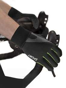 1 Đôi Găng Tay Tuyết Mùa Đông Cho Trẻ Em - Lớp lót ấm áp, thiết kế dày dặn, unisex, năm ngón, cổ tay bo gân và quai xách đục lỗ, thích hợp cho trượt tuyết, đạp xe và các hoạt động ngoài trời (Nhiều màu), Găng tay mùa đông trẻ em, Phụ kiện thời trang trẻ em, Găng tay thể thao trẻ em - Nhiều màu - Xem 3