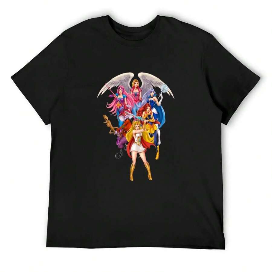 Shera T-Shirtthe Princess Of Power T-Shirt_by Ekkimu_ (1) T-Shirt - Black28 - View 1