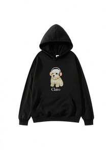 Clairo Dog Print Hoodie, The New Sports Shirt, Men And Women Fall Winter Harajuku Hooded Fun Clothes