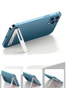 1 Stück ultradünner minimalistischer Handyhalter, mini selbstklebende Halterung, faltbarer lässiger Halter, portabel kompatibel mit iPhone, Android Handy, Geschenk zum Geburtstag, Familie, Freund Handyständer, Handyzubehör