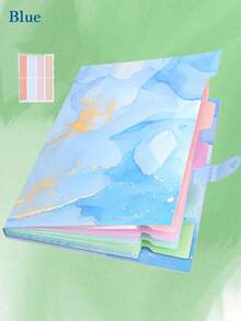 Cartella portatile in marmo e oro, borsa porta documenti multistrato per l'ufficio e le finanze