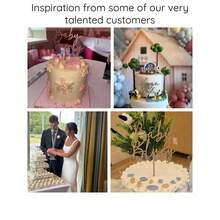 个性化木制蛋糕装饰定制乡村婚礼蛋糕装饰，个性化派对装饰，适合生日、周年纪念、订婚先生/女士。这款蛋糕装饰采用简约而优雅的风格，可与任何蛋糕完美搭配，增强其美感，同时将焦点集中在您的特殊时刻。 - H-木質蛋糕禮帽 - 查看 6