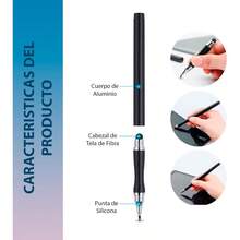 Vmingo Lapiz Optico Pluma Stylus Celular Tablet Pc Pantalla Touch Cintura Blanco - Blanco - Ver 3