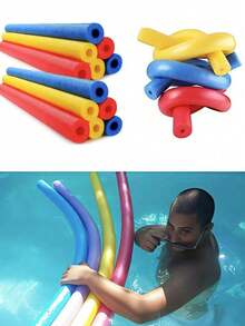 12 件装 - 大号泳池浮条，泡沫游泳，泡沫浮条，空心亮色泡沫泳池棒，适用于游泳漂浮艇项目，防撞泡沫，健身泡沫棒 - 彩色 - 查看 4