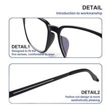 Ochelari de citit multifocali progresivi, ramă din material TR, design modern, potriviți pentru bărbați și femei - alb - Vizualizare 8