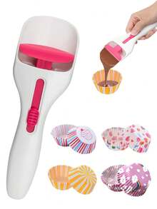 401pcs/201pcs/101pcs/51pcs/1pc Non-Stick Baking Paper Cups, Cake Cups, Oven Molds, Cake Liners, Cake Spatula, Chocolate Sauce & Batter Measuring Spoon