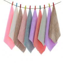 100pcs Washcloths Bulk Quick Drying Bathroom Wash Clothes Face Towels Microfiber Soft Hand Towel For Your Body Spa Fingertip, Wash Cloths - 混色30件 - 查看 6