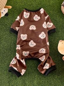 可爱的宠物睡衣适合中小型犬和猫 - 柔软、透气、耐用的睡衣，带有有趣的卡通设计 - 四季舒适、四季宠物服装 | 套头宠物连体衣 | 耐用的宠物服装、狗睡衣、圣诞节、圣诞装饰品