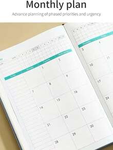 1pc 2026 A5 Calendar Planner, Business Notebook, A5-8.3 Inches X 5.6 Inches, Daily, Monthly, And Weekly Notebooks, Deluxe Deluxe Planner For School Office Schedules (Pink)