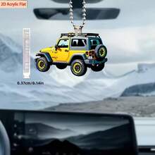 2D Flat -Shaped Car Pendant Ornament - Multi-Use For Auto Rearview Mirror, Backpack Keychain Accessories, Ideal Gift For Valentine's Day Mother's Day Father's Day Christmas, Perfect Gift For Friends Neighbors