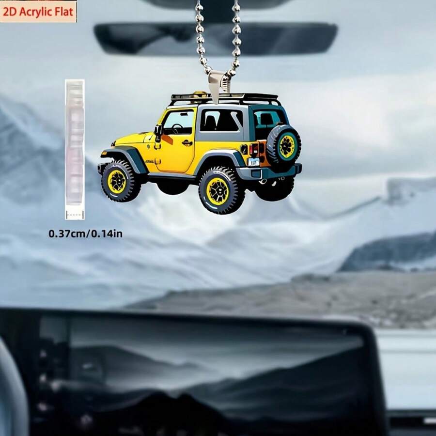 2D Flat -Shaped Car Pendant Ornament - Multi-Use For Auto Rearview Mirror, Backpack Keychain Accessories, Ideal Gift For Valentine's Day Mother's Day Father's Day Christmas, Perfect Gift For Friends Neighbors
