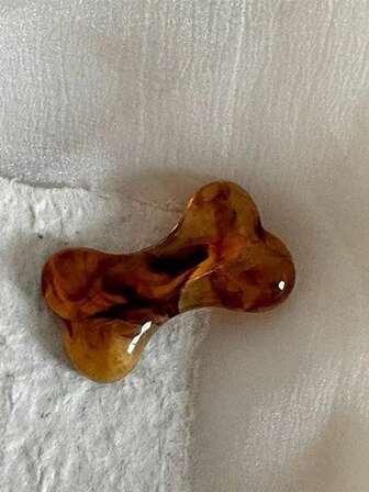 Korean Style Milky Coffee Bone Hair Clip, Cute One-Piece Bangs Side Clip, New Design Duck Mouth Hair Accessory For Women