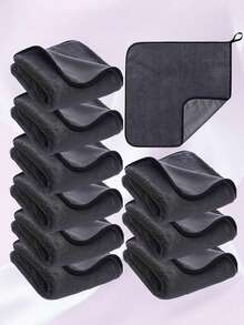 1pc/2pcs/3pcs/6pcs/9pcs/12pcs New Bestselling Double-Layer Thickened Braided Car Wash Towel, Absorbent Microfiber Cloth, No Trace Left - Multicolor - View 1