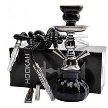 1pc Random Color And Style Mini Single/Double Hose Shisha Hookah Set With Stainless Steel Parts - one-size - View 16