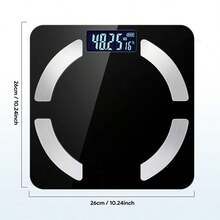 Smart Digital Weight And Body Fat Scale, High Precision, Bathroom Weighing Scale, Connects To Mobile App To Measure 17 Indicators Including Weight, BMI, Etc.