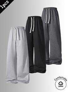 Men's Outdoor Casual Pants-All-Season Wear-Featuring A Relaxed Straight-Leg Fit With A Basic Drawstring Waistband And Pockets. The Perfect Choice For Fitness, Outdoor Hiking, And Back-To-School Essentials.