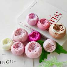 1 Pc Austin Rose Candle Silicone Mold DIY Flowers Candle Making Soap Resin Chocolate Mold Valentine's Birthday Gifts Craft Home Decor - White - View 7