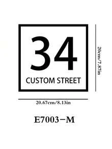 Customized Trash Can Stickers, Personalized Address Labels - Use House Number And Street Name Stickers To Personalize Your Trash Can, Customized House Number Address Label Stickers For Trash Cans - Multicolor - View 9