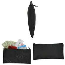 Bank Bags Money Pouch Security Deposit Utility Zipper Coin Bag In Purple