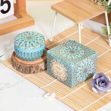 4 paquetes de velas perfumadas sin humo con caja colorida, tiempo de quemado prolongado y fragancia rica - regalo de Navidad para familiares y amigos