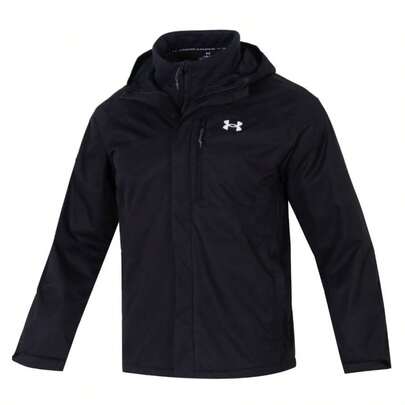 Under Armour Chaqueta/abrigo PORTER 3 en 1 con capucha, una sola capa, para entrenamiento profesional masculino 1371585-002