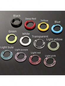 1 对简约小树脂耳塞，2 件/4 件套装（防过敏） - 彩色 - 查看 2