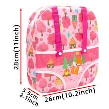 1 Doll Backpack - Fashionable, Suitable For 18 Inch Dolls, Mixed Colors/Purple/Red/Blue, Polyester Material, With Accessories, Suitable For Doll/Doll Collectors,Ken Doll,Baby Doll Accessories,Doll Accessories - Multicolor - View 9