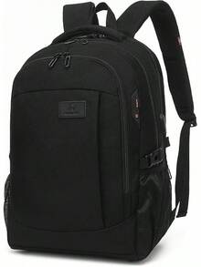 Mochila para portátil, mochila de 15.6 pulgadas, mochila impermeable antirrobo con puerto de carga USB y puerto para auriculares, unisex - azul - Ver 11