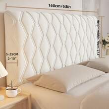 1 天鹅绒加厚床头板套，适用于全尺寸加州特大号床，绗缝床头板套，柔软防尘保护套，适用于卧室装饰，可水洗，长款保护套带垫子，适合特大号床，弹性填充，优雅双人床、单人床，适用于木床、情侣。